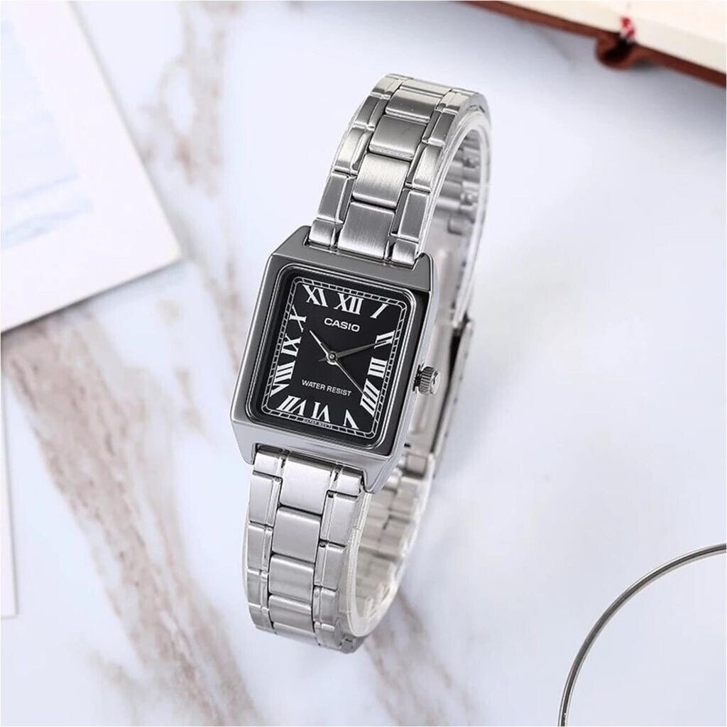 Casio-Montre-Femme-LTP-V007D-1EUDF-Bracelet-en-Acier-Inoxydable-ArgentNoir-LTP-V007D-1EUDF
