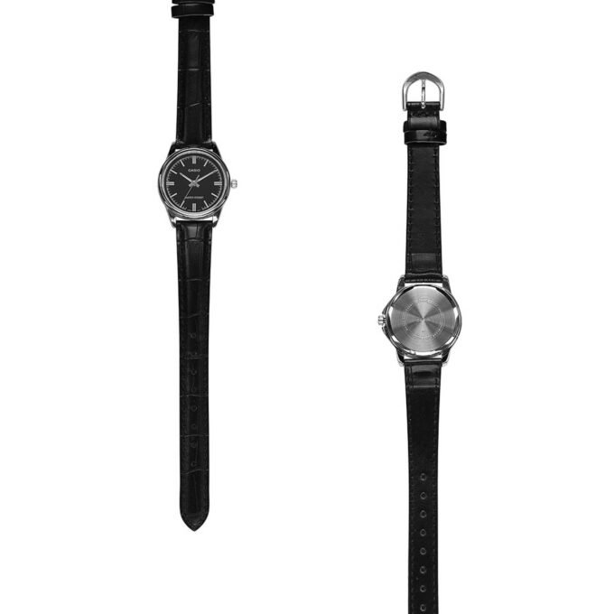 Casio - Bracelet en Cuir - Noir