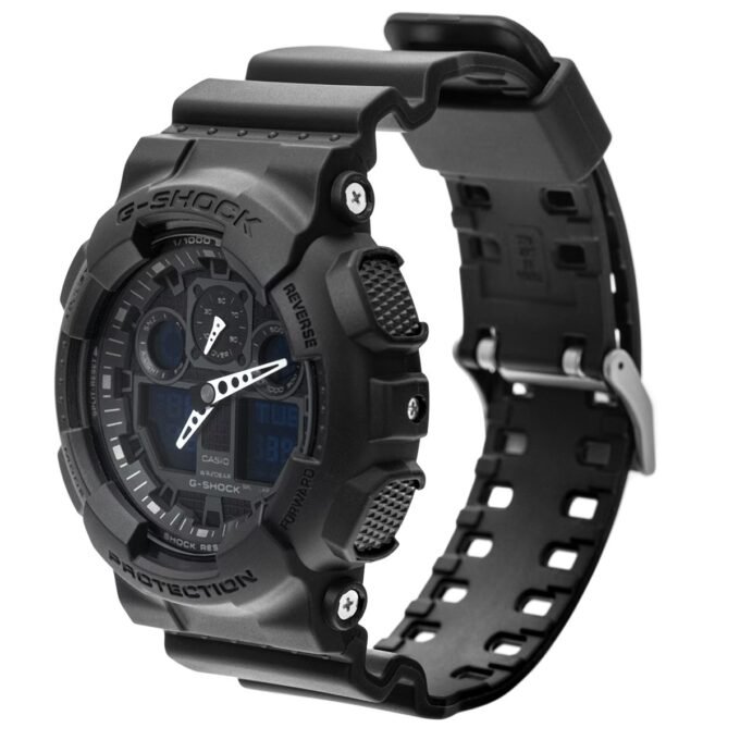 Montre Homme Casio G-Shock -GA-100-1A1DR - Montre Analogique-Numérique - Résistant à l'eau