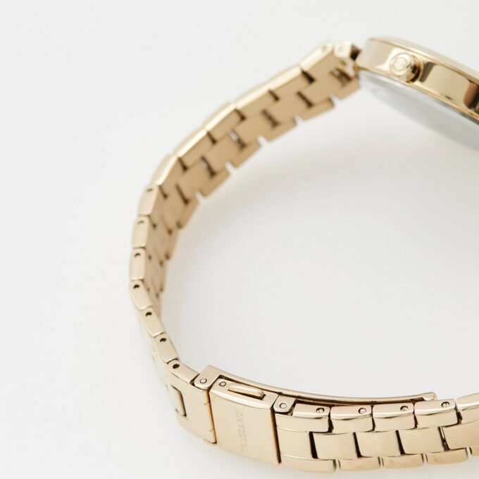 Montre Femme Trussardi Loud - Acier inoxydable, Cadran rond blanc 30mm, Bracelet bi-couleur doré, Résistante 50 Mètres - R2453164507