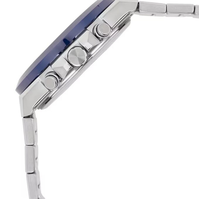 Montre Chronographe Solaire Casio EFS-S650D-2ADF - Acier Inoxydable, Étanchéité 10 Bar, Verre Saphir Antireflet, Précision ±20s/Mois - Acier - Argent - EFS-S650D-2ADF