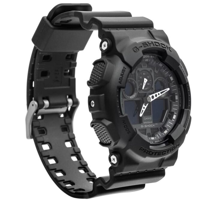 Montre Homme Casio G-Shock -GA-100-1A1DR - Montre Analogique-Numérique - Résistant à l'eau