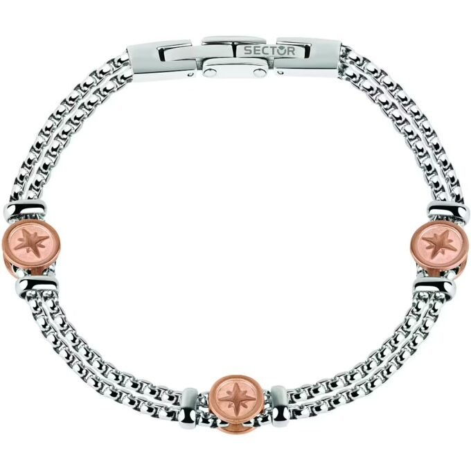 Bracelet Sector Bandy SADQ35 - Design Raffiné en Acier Inoxydable pour Homme - Garantie 2 Ans-BJxB