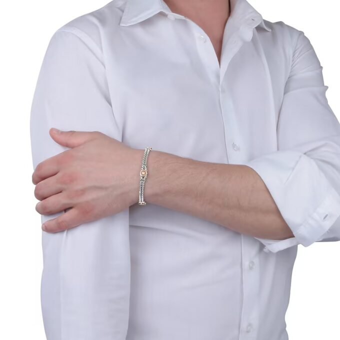 Bracelet Sector Bandy SADQ35 - Design Raffiné en Acier Inoxydable pour Homme - Garantie 2 Ans-BJxB