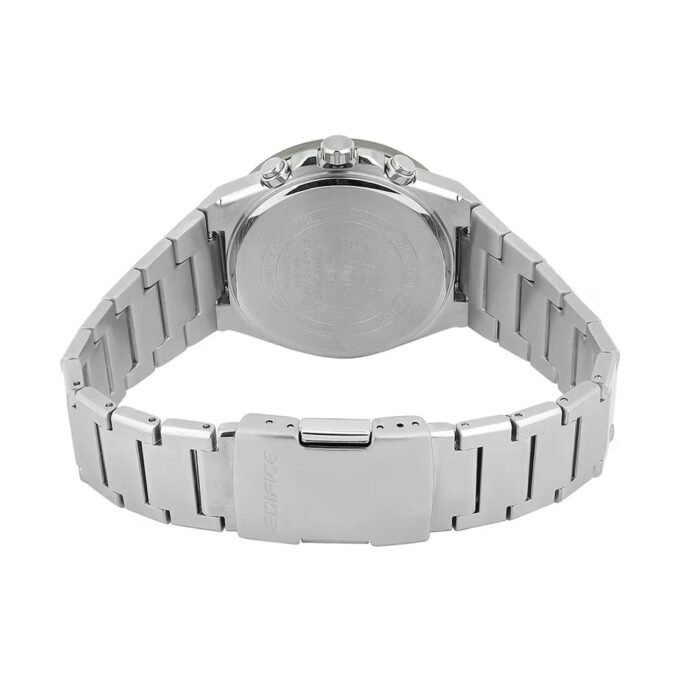 Montre Chronographe Solaire Casio EFS-S650D-2ADF - Acier Inoxydable, Étanchéité 10 Bar, Verre Saphir Antireflet, Précision ±20s/Mois - Acier - Argent - EFS-S650D-2ADF