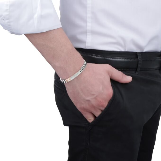 Bracelet Sector SADQ37 en Blanc avec Boucle de Bijoux - Design Moderne et Durable-BJxB