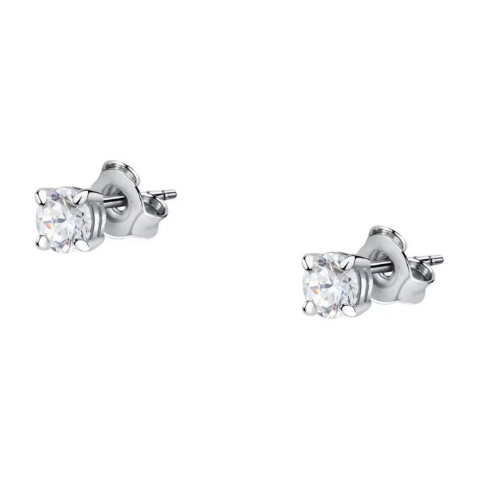 morellato saiw157 boucles d'oreilles précieuses en argent et gemmes pour femme 4 mm de diamètre
