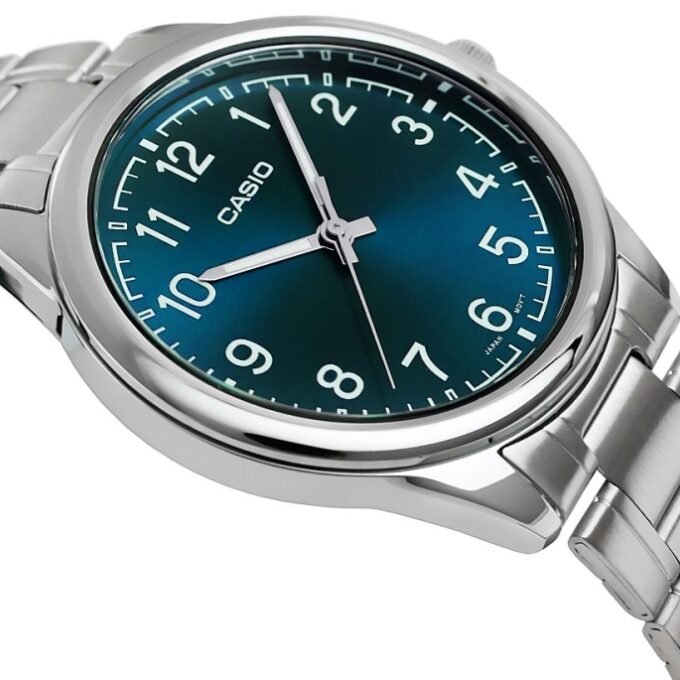 Montre Homme Casio MTP-V005D-2B4UDF - Bracelet en acier inoxydable - Affichage analogique -Résistant à l'eau