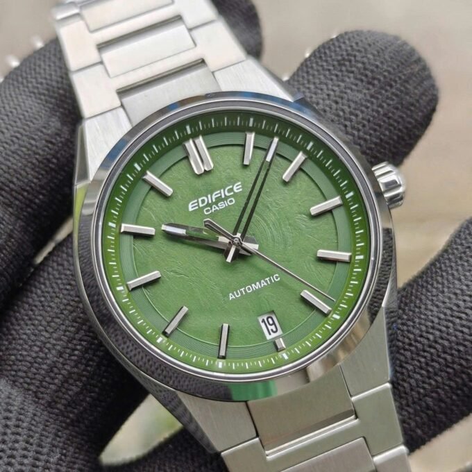 Montre Classique Automatique - EFK - Homme - 100m Résistance Eau, Résistant Magnétique, Verre Saphir, 40h Réserve - Acier Inox - Argent - EFK-100D-3ADR