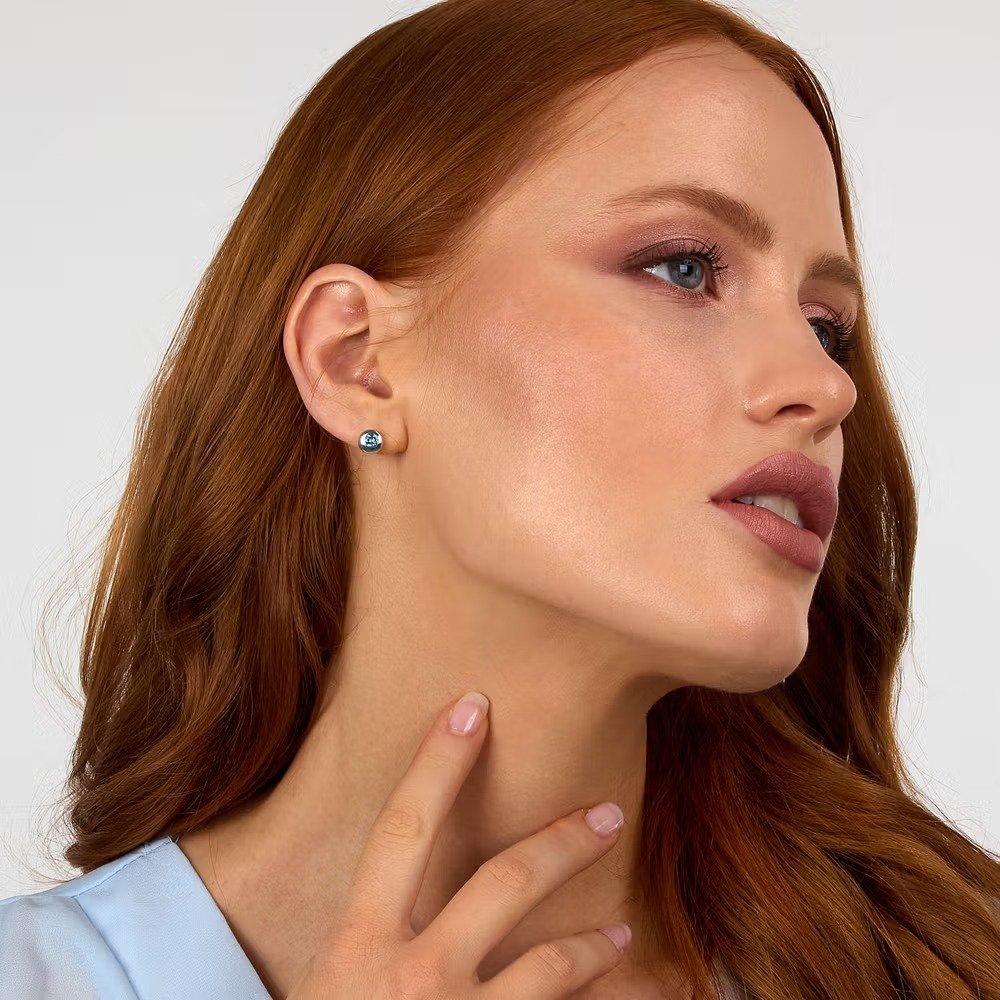 boucles d'oreilles femme morellato tesori eterni saxn21 en argent 925‰ avec quartz bleu