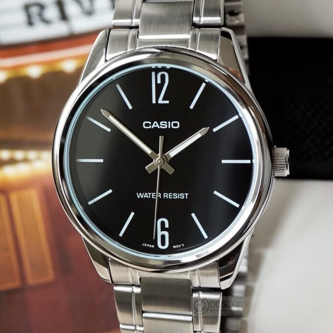 Montre Homme Casio MTP-V005D-1BUDF - Bracelet en Acier Inoxydable - Affichage analogique - Résistant à l'eau