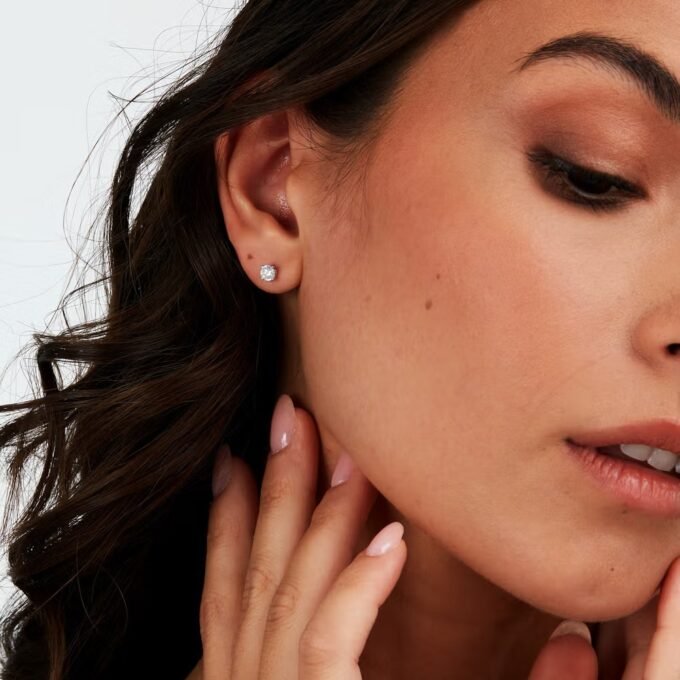 Morellato SAIW157 - Boucles d'Oreilles Précieuses en Argent et Gemmes pour Femme - 4 mm de Diamètre