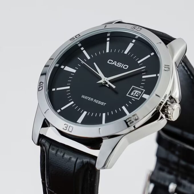 Montre Homme Casio Collection - Bracelet En Cuir - MTP-V004L-1AUDF