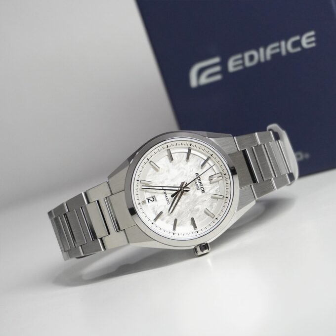 Montre Automatique EFK-100D-7ADR - Classique Homme, Acier Inoxydable, Verre Saphir, Étanche 10 bar - Bracelet Acier - Argent