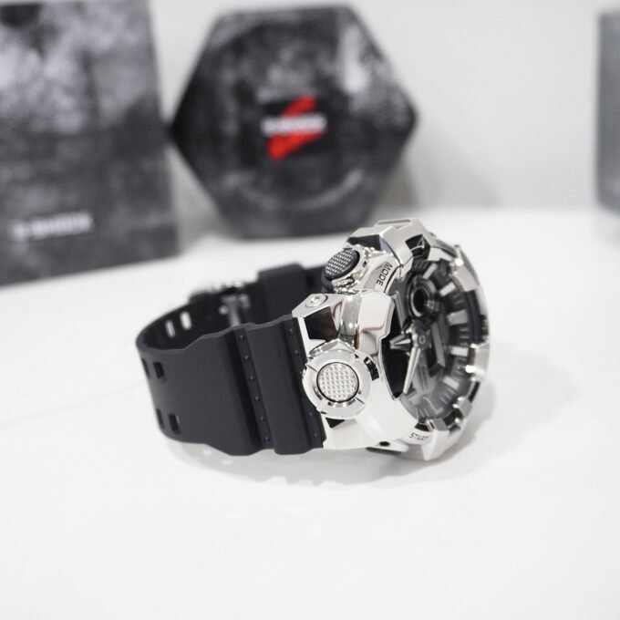 Montre Classique GM-700-1ADR - Résine Bio-sourcée, Résistance 200m, Chronomètre, Alarmes - Bracelet Résine - Noir - GM-700-1ADR
