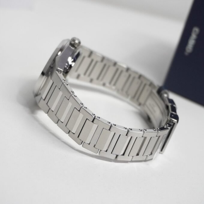 Montre Automatique EFK-100D-7ADR - Classique Homme, Acier Inoxydable, Verre Saphir, Étanche 10 bar - Bracelet Acier - Argent