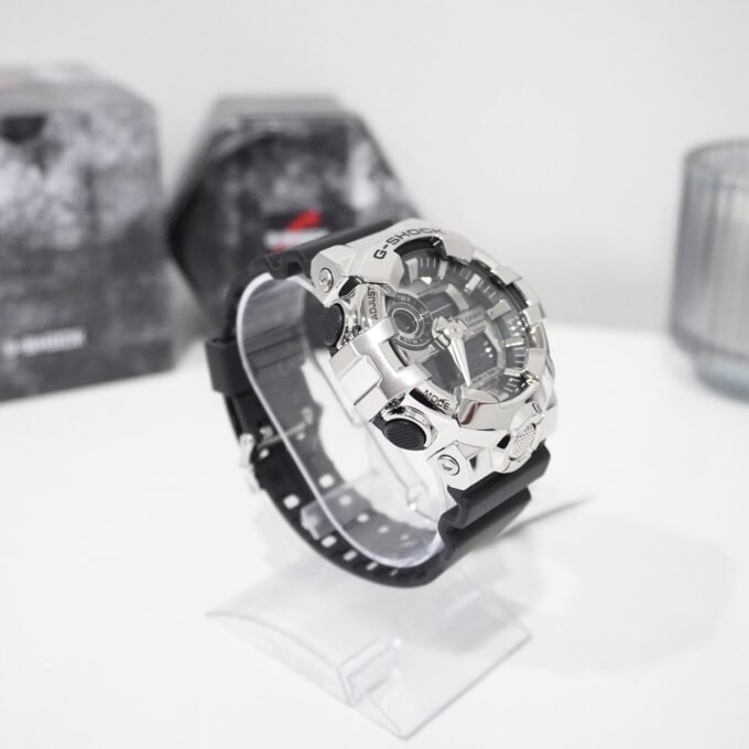 Montre Classique GM-700-1ADR - Résine Bio-sourcée, Résistance 200m, Chronomètre, Alarmes - Bracelet Résine - Noir - GM-700-1ADR