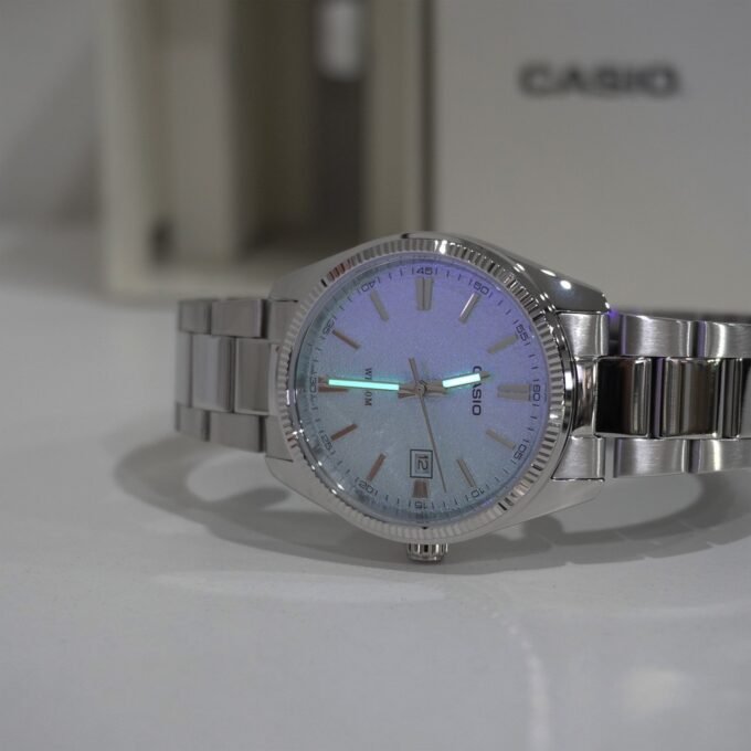 Montre Classique Casio MTP-1302DA - Homme - Cadran Analogique, Affichage Date, Étanche 50m - Acier Inoxydable - Noir - MTP-1302DA-2A2VDF