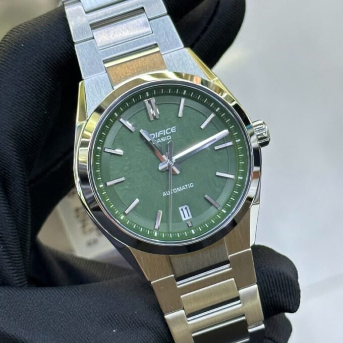 Montre Classique Automatique - EFK - Homme - 100m Résistance Eau, Résistant Magnétique, Verre Saphir, 40h Réserve - Acier Inox - Argent - EFK-100D-3ADR