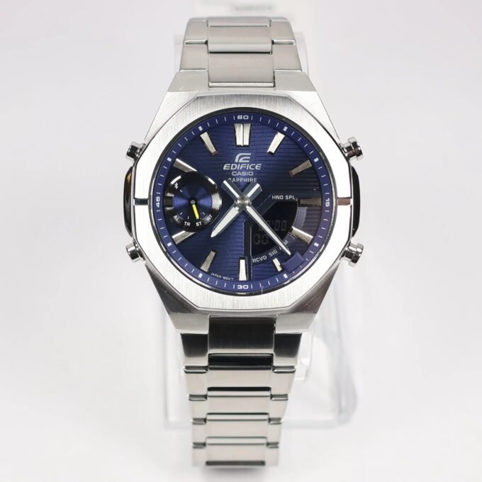 Montre Casio Edifice ECB-S10D-2ADF - Bluetooth, 100m Étanche, World Time, Chrono - Acier Inox - ECB-S10D-2ADF
