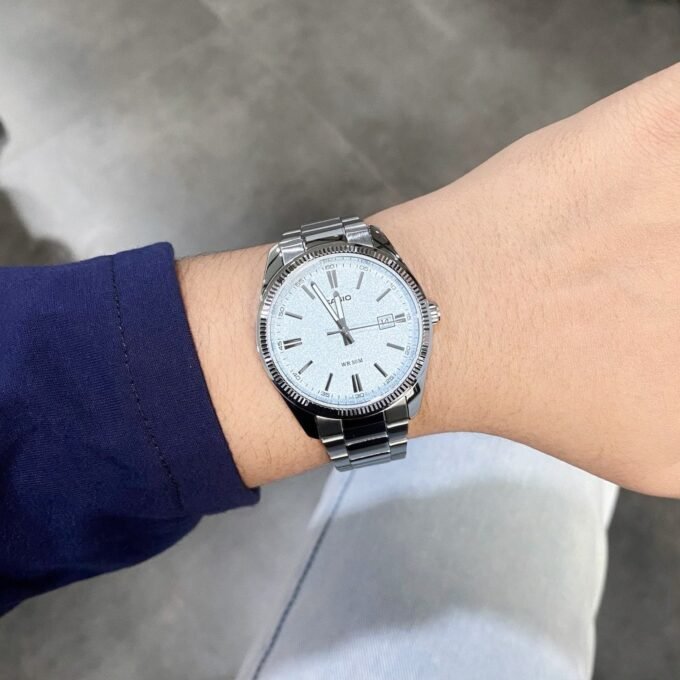 Montre Classique Casio MTP-1302DA - Homme - Cadran Analogique, Affichage Date, Étanche 50m - Acier Inoxydable - Noir - MTP-1302DA-2A2VDF