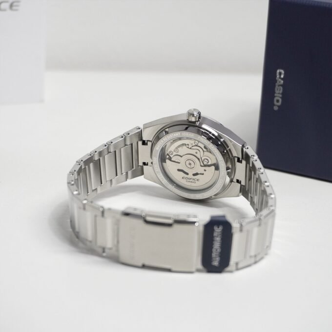 Montre Automatique EFK-100D-7ADR - Classique Homme, Acier Inoxydable, Verre Saphir, Étanche 10 bar - Bracelet Acier - Argent