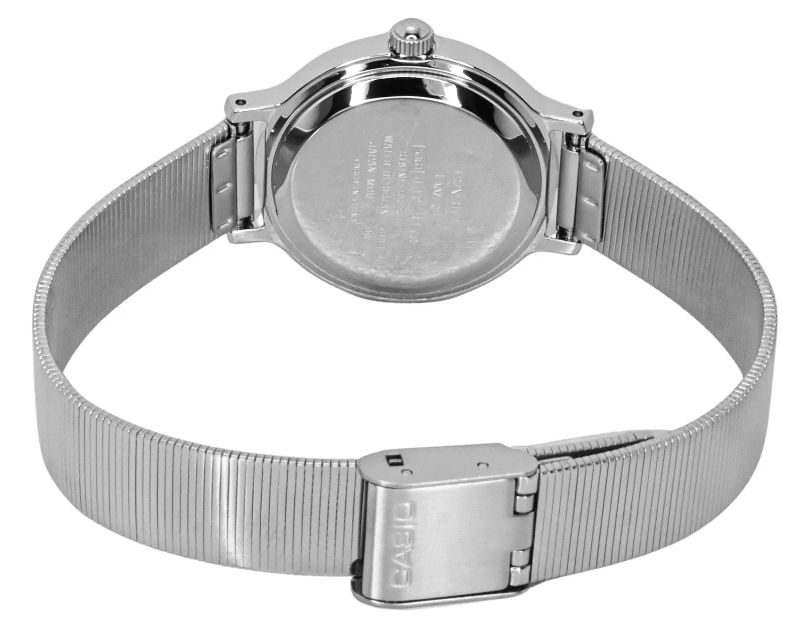 montre femme casio ltp b170d 2bvdf – acier inoxydable, bracelet maille, verre minéral, étanche 50m, précision ±20s/mois – bleu