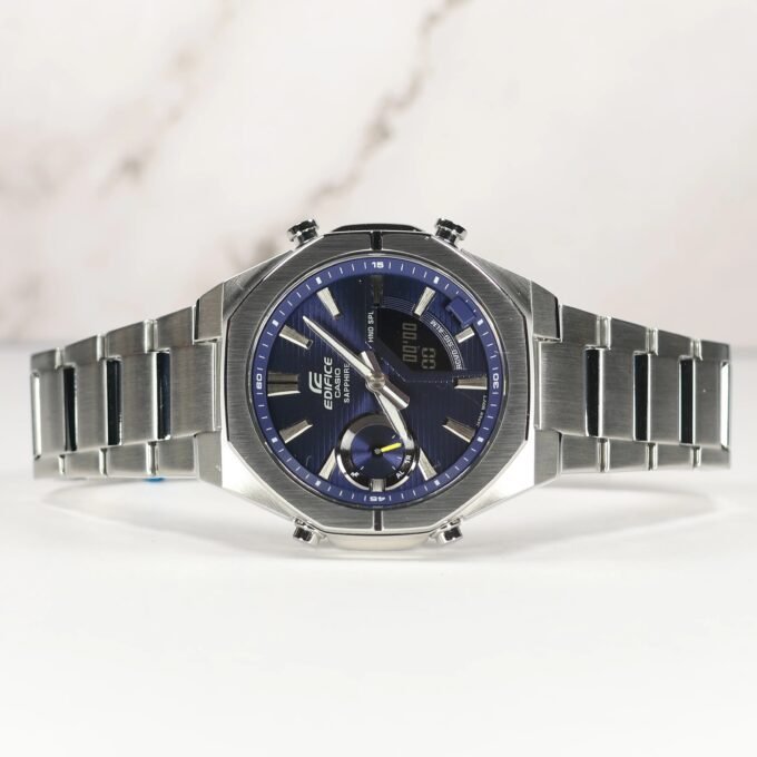 Montre Casio Edifice ECB-S10D-2ADF - Bluetooth, 100m Étanche, World Time, Chrono - Acier Inox - ECB-S10D-2ADF