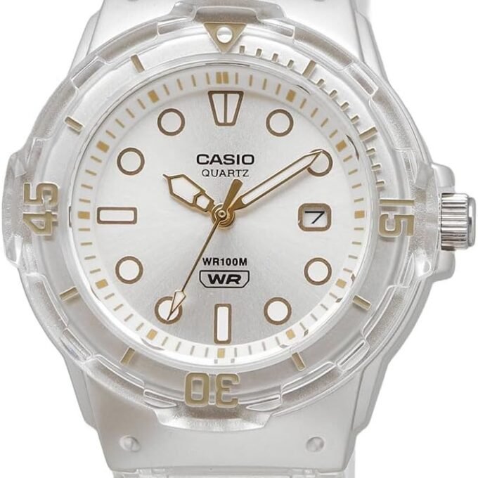Montre Classique Femme Casio LRW-200HS-7EVDF - Étanche 100m, Quartz, Résine, Blanche - Boutique Aïwatch