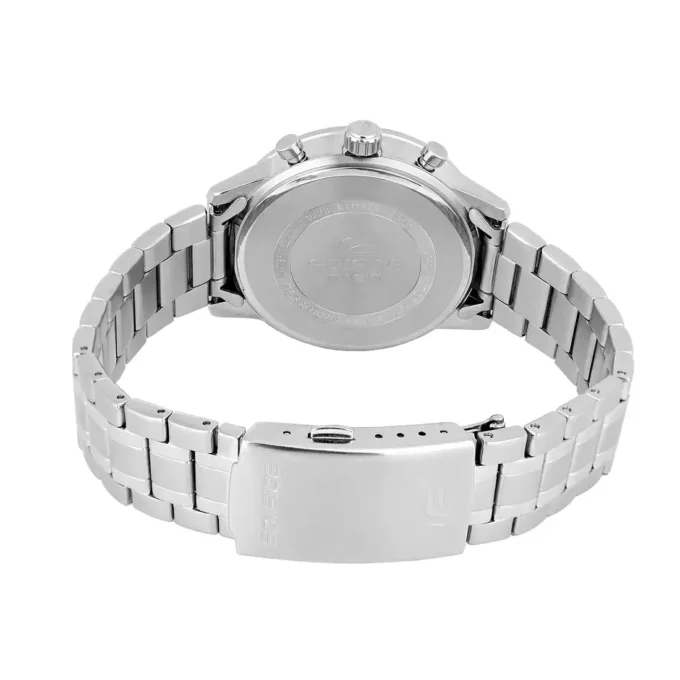 Montre homme Casio – Chronographe, Acier inoxydable, Verre minéral, Étanche 100m, Bracelet acier, Bleu - EFR-575D-2ADF