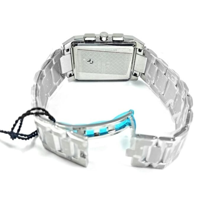 Montre Homme Jacques Lemans 1-2161K Quartz Acier Gris, Cadran Gris, Bracelet Acier, Verre Minéral Saphir, Calendrier, 50 Mètres, Rétroéclairage, 34x52mm, Autriche