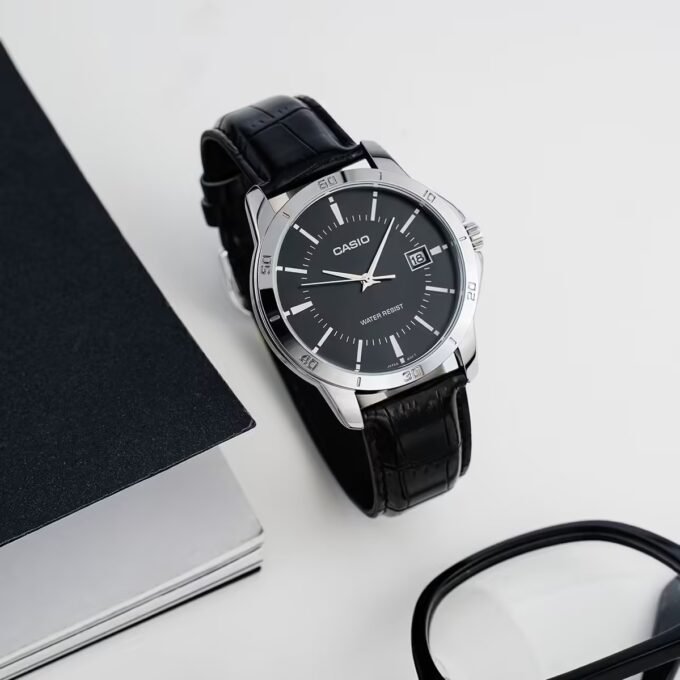 Montre Homme Casio Collection - Bracelet En Cuir - MTP-V004L-1AUDF