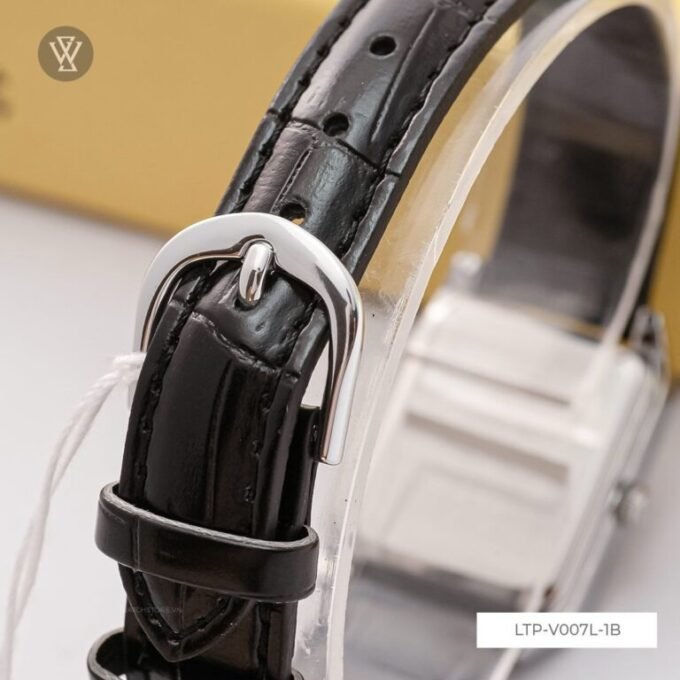 Casio Montre Femme LTP-V007L-1BUDF - Bracelet en Cuir - Noir