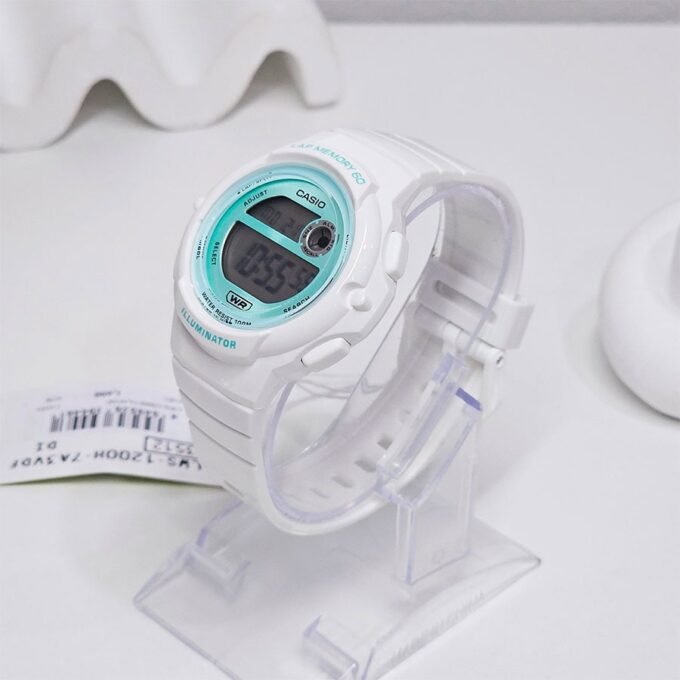 Montre Homme Casio LWS-1200H-7A3VDF - Chronomètre, Double Fuseau Horaire, Résine, Étanche 100m, LED Ambre, Bracelet 125-180mm