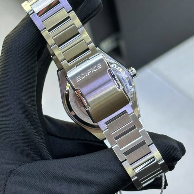 Montre Automatique EFK-100D-7ADR - Classique Homme, Acier Inoxydable, Verre Saphir, Étanche 10 bar - Bracelet Acier - Argent
