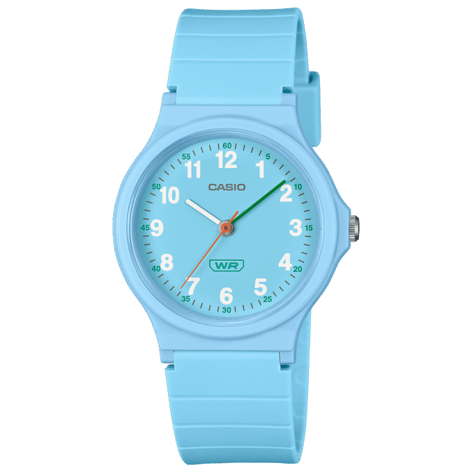 montre classique casio homme design Élégant, bracelet résistant, mouvement précis, Étanche bleu lq 24b 2bdf