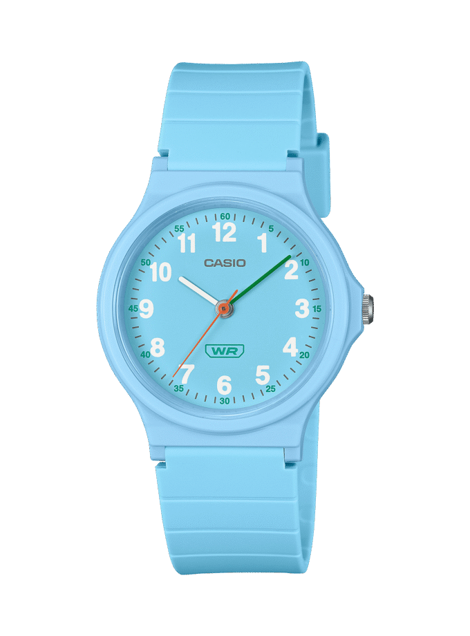 montre classique casio homme design Élégant, bracelet résistant, mouvement précis, Étanche bleu lq 24b 2bdf