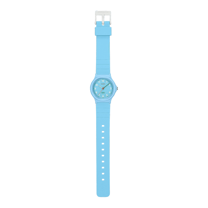 Montre Classique - CASIO - Homme - Design Élégant, Bracelet Résistant, Mouvement Précis, Étanche - Bleu - LQ-24B-2BDF