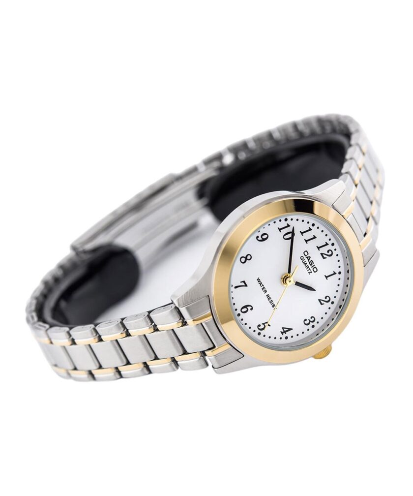 montre femme casio ltp 1128g 7brdf bracelet en acier inoxydable affichage analogique résistant à l'eau