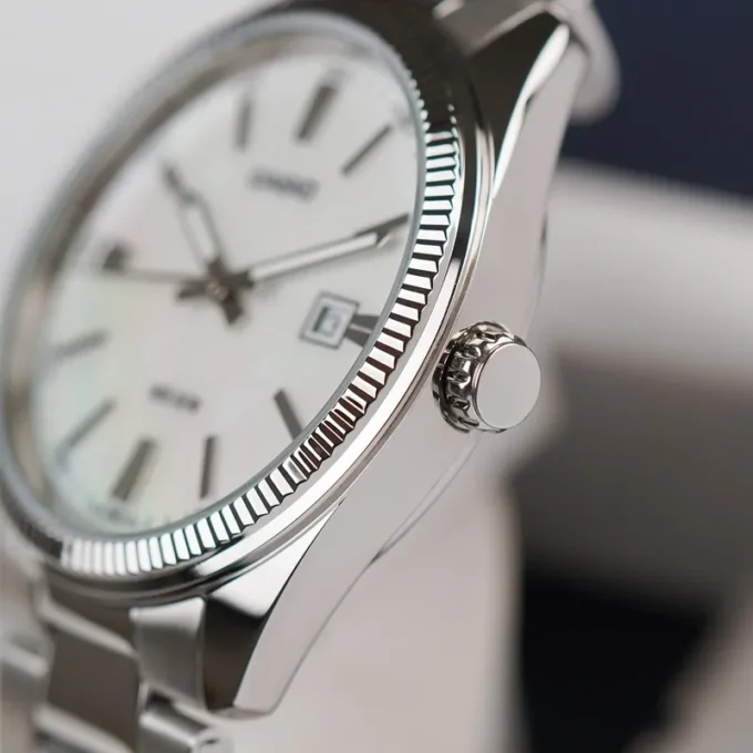 Montre Classique Homme - Casio MTP-1302DS-7AVDF - Acier Inoxydable, Bracelet Métal, Cadran Blanc, Étanche 50m - Référence MTP-1302DS-7AVDF