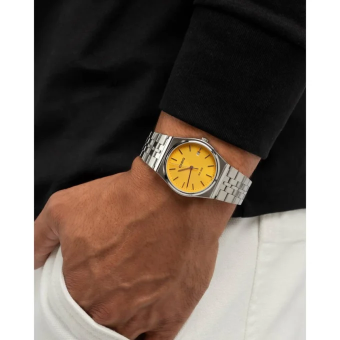 Montre Casio MTP-B145D-9AVDF - Homme - Analogique, Étanche 5 bar, Bracelet Acier Inoxydable, Autonomie 3 ans - Acier Inoxydable - Argenté - MTP-B145D-9AVDF