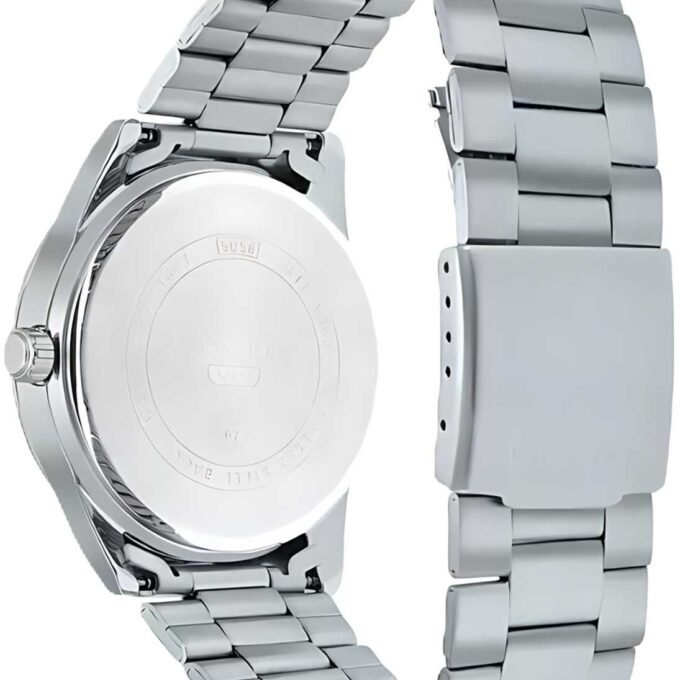 Montre Élégante Homme - Casio MTP-VD03D-3A2UDF - Bracelet Acier Inoxydable - Design Classique, Étanche, Affichage Analogique, Mouvement Quartz - Argent/Vert