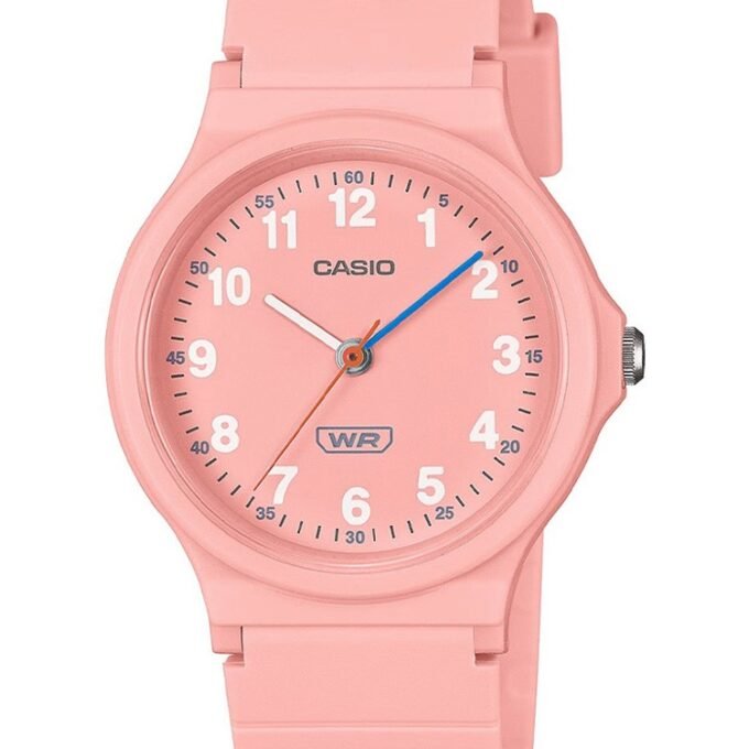 montre classique casio unisexe design Élégant, bracelet confortable, résistante à leau, mouvement quartz rose lq 24b 4bdf