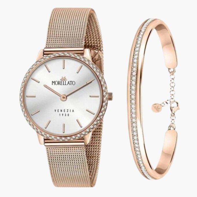 Montre Morellato Femme Quartz R0153161504 - Acier Inoxydable, Multicolore, Affichage Analogique-Numérique, Verre Minéral, Bracelet 22mm, Année 2019