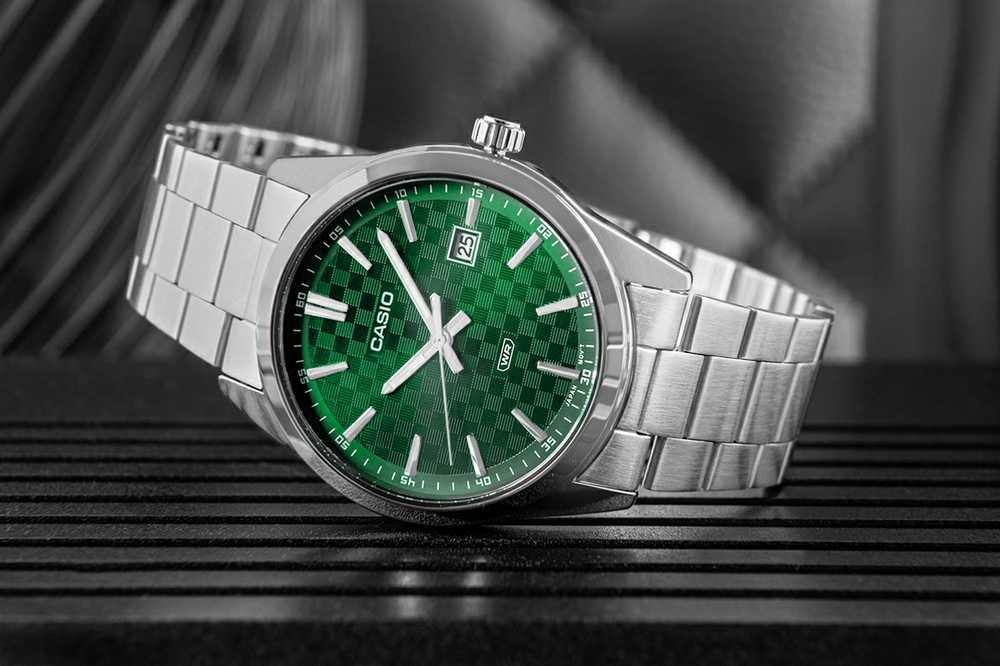 casio mtp vd03d 3a1udf montre Élégante pour homme avec bracelet en acier inoxydable